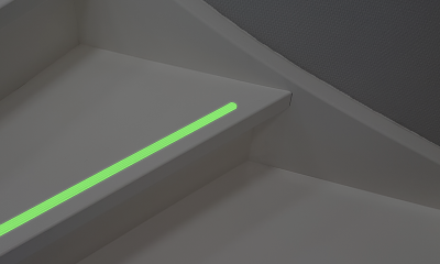 Lichtgevende trapstrips